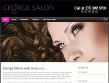 Tablet Screenshot of georgesalons.com.au